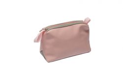 GS184061722 DEWAL BEAUTY. Косметичка Dewal Beauty серия "Маршмеллоу ", розовая с серым 20х8х12см