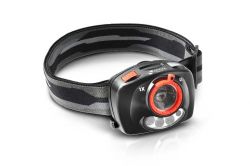 GR1711131689 STINGER. Фонарь налобный светодиодный STINGER Sensor +, с системой сенсорного управления, 150 лм, 1000 кд, дальность свечения 60 м, время работы до 100 ч, удар