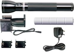 GR1711131619 Maglite. Фонарь MAGLITE Mag Charger (галоген), аккумуляторный (с зарядным устройством), черный, 32 см, в картонной коробке