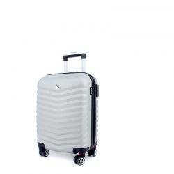 GS184061472 Wenger. Чемодан WENGER FRIBOURG, серебристый, АБС-пластик, 33x23x47см, 35 л