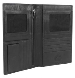 GS184061567 Wenger. Портмоне для документов WENGER Alphubel, черный, кожа наппа, 12?1,5?22 см