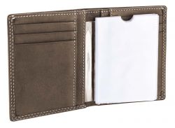 GS184061549 Wenger. Визитница WENGER Le Rubli, коричневый, воловья кожа, 8,5?2?10,5 см