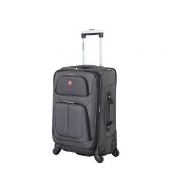 GS184061487 Wenger. Чемодан WENGER SION, серый, полиэстер 750x750D добби, 37x22x60 см, 35 л