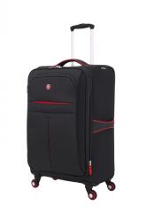 GS184061518 Wenger. Чемодан WENGER AROSA, черный, полиэстер 750x750D добби, 40 x 24 x 70 см, 48 л