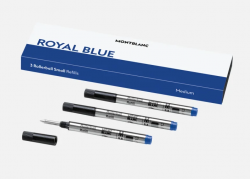 MB3Z-MLT75 Montblanc запчасти. Стержень для ручки-роллера Montblanc 3 шт. Small Refills Medium, Royal Blue