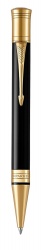 PR20B-MLT54 Parker Duofold. Шариковая ручка Parker Duofold Classic Black GT Fountain Pen, стержень: M, цвет чернил: black, в подарочной упаковке.