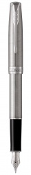 PR50F-MLT14 Parker Sonnet. Перьевая ручка Parker Sonnet , Stainless Steel CT, перо: F, цвет чернил: black, в подарочной упаковке