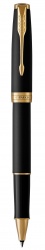PR50R-MLT13 Parker Sonnet. Ручка роллер Parker Sonnet  Matte Black GT, стержень: F, цвет чернил: black, в подарочной упаковке
