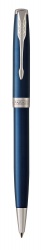 PR60B-MLT7 Parker Sonnet. Шариковая ручка Sonnet Blue Lacquer CT, стержень: M, цвет чернил: black , в подарочной упаковке