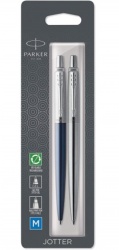 Набор из 2х ручек Parker Jotter шариковая ручка Royal Blue CT и гелевая ручка Stainless Steel CT в блистерной упаковке