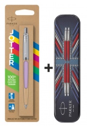 Шариковая ручка Parker Jotter Originals  Lilac CT, цвет чернил синий, толщина линии M , в блистере.