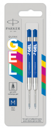 PR7Z-BLU11 Parker Комплектующие. Гелевые стержени Parker Quink Gel, цвет Blue, толщина линии M (0.7), в блистере 2 шт.