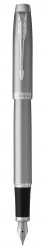 PR60F-SLR1CT Parker IM. Перьевая ручка Parker IM Stainless Steel CT, перо: F, цвет чернил: blue, в подарочной упаковке.