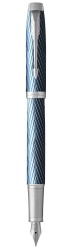PR15F-BLU2CT Parker IM Premium. Перьевая ручка Parker IM Premium Blue Grey CT, перо: F, цвет чернил: blue, в подарочной упаковке.