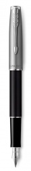 PR50F-BLK1C Parker Sonnet. Перьевая ручка Parker Sonnet Entry Point Black Steel CT, перо: F, цвет чернил: black, в подарочной упаковке