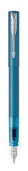 PR14F-TE1C Parker Vector. Перьевая ручка Parker Vector XL Teal CT, цвет чернил blue, перо: F, в подарочной упаковке.