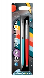 PR4B-BV1CT Parker Jotter. Набор ручек Parker Jotter Originals 70s Glam Rock Azure Blue/Vermilion M, в блистере