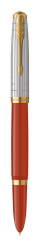 PR51F-RD8GT Parker Parker 51. Перьевая ручка Parker 51 Premium Red GT, перо:M/F чернила:Black,Blue, в подарочной упаковке.