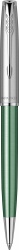 PR50B-GRN1C Parker Sonnet. Шариковая ручка Parker Sonnet Essentials Green SB Steel CT, цвет чернил black, стержень: M, в подарочной упаковке.