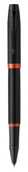PR60R-BLK4O Parker IM. Ручка-роллер Parker IM Vibrant Rings Flame Orange, стержень:Fblk, в подарочной упаковке.