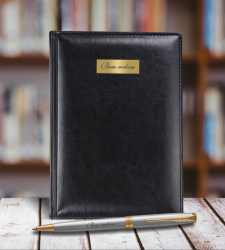 PR10S-GRY1MAL Parker Sonnet. Подарочный набор: Ежедневник недатированныйи Шариковая ручка Parker Sonnet K527 цвет: St. Steel GT