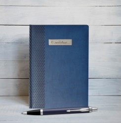 PR15S-BLU20MAL Parker IM. Подарочный набор: Ежедневник недатированный и Шариковая ручка Parker IM Metal, K221, цвет: Blue CT, стержень: Mblue