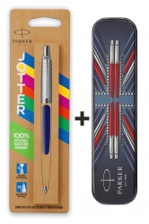 Шариковая ручка Parker Jotter ORIGINALS NAVY BLUE CT (2747C), стержень: Mblue ЭКО-УПАКОВКА