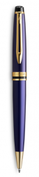 WT7B-BLU1G Waterman Expert. Шариковая ручка Waterman "Expert Blue Lacquer GT", цвет чернил: черный М
