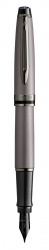 WT7F-GRY1B Waterman Expert. Перьевая ручка WatermanExpert Silver F BLK в подарочной упаковке