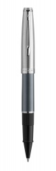 WT16R-GRY1C Waterman Embleme. Ручка роллер Waterman  Embleme цвет GREY CT, цвет чернил: черный