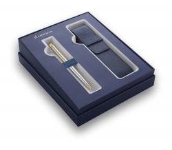 WT22BX-CRY2G Waterman Hemisphere. Подарочный набор: Чехол и Шариковая ручка Waterman Hemisphere, цвет: GT, стержень: Mblue