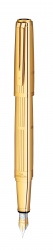 WT6F-GLD1G Waterman Exception. Перьевая ручка Waterman Exception Solid Gold, цвет: Gold (золото),  перо: M/F, перо: золото 18К