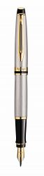 WT7F-GRY1G Waterman Expert. Перьевая ручка Waterman Expert 3, цвет: Stainless Steel GT, перо: F