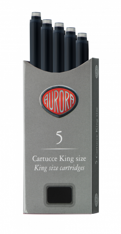 Картридж с чернилами для перьевой ручки Aurora Black, упаковка из 5 шт.