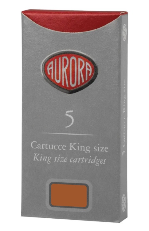 Картридж с чернилами для перьевой ручки Aurora orange, упаковка из 5 шт.