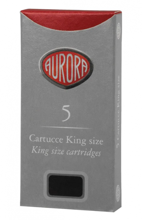 Картридж с чернилами для перьевой ручки Aurora Black, упаковка из 5 шт.