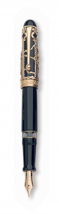 Перьевая ручка Aurora Venezia, black GT, в подарочной коробке