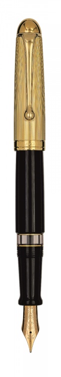 Перьевая ручка Aurora Ottantotto Millerighe black GT, перо - М, в подарочной коробке