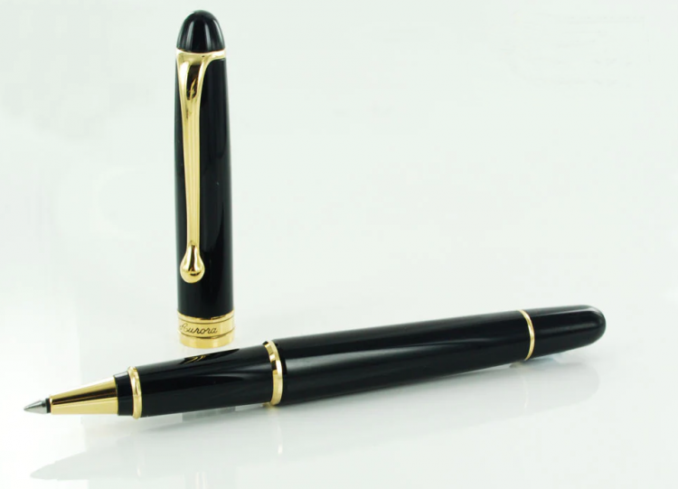 Ручка Роллер Aurora Ottantotto black GT, в подарочной коробке
