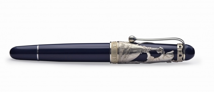 Ручка Роллер Aurora Torino blue CT, в подарочной коробке