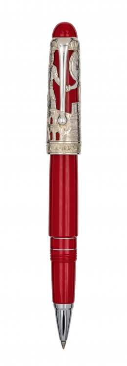 Ручка Роллер Aurora 88 Roma red CT, в подарочной коробке