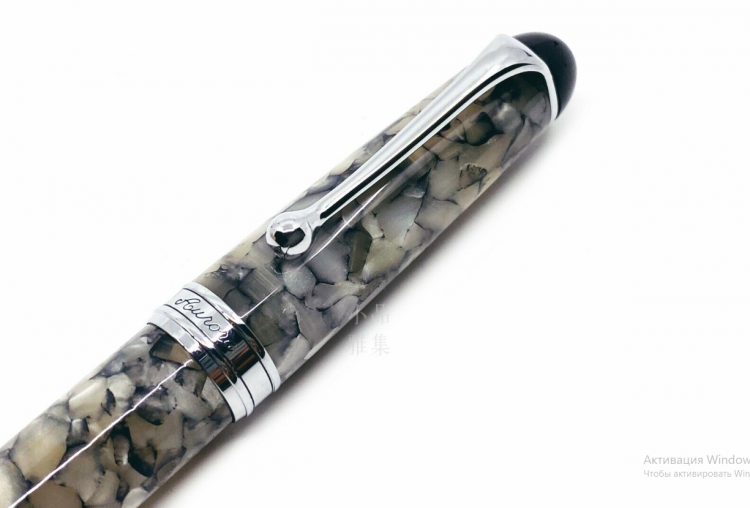 Перьевая ручка Aurora Optima Mercurio CT, перо - М, в подарочной коробке