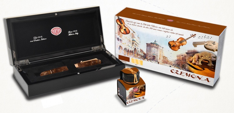 Перьевая ручка Aurora Secret Journey Cremona GT, перо - F, в подарочной коробке