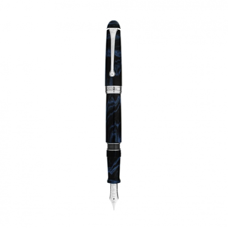 Перьевая ручка Aurora 88 Ebanite Blue CT, перо - F, в подарочной коробке