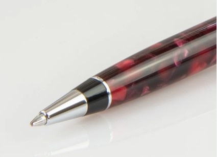 Шариковая ручка Aurora Optima Auroloide Variegated Burgundy CT, в подарочной коробке