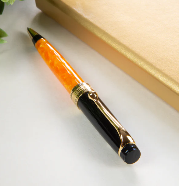 Шариковая ручка Aurora Optima O&#39; Sole Mio Orange GT, в подарочной коробке
