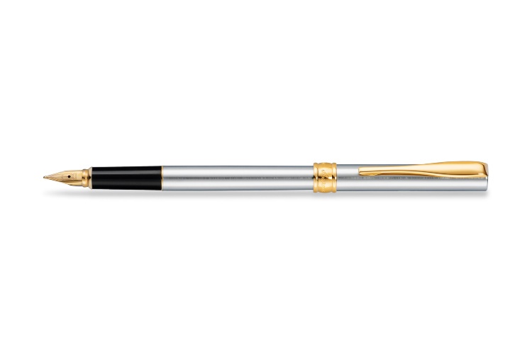 Перьевая ручка Aurora  Magellano chrome GT, перо М, в подарочной коробке