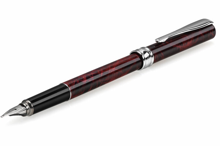 Перьевая ручка Aurora Magellano red CT, перо M