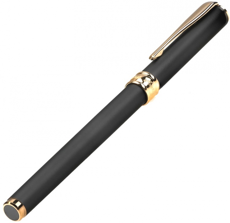 Ручка-роллер Aurora Magellano Black GT, в подарочной коробке