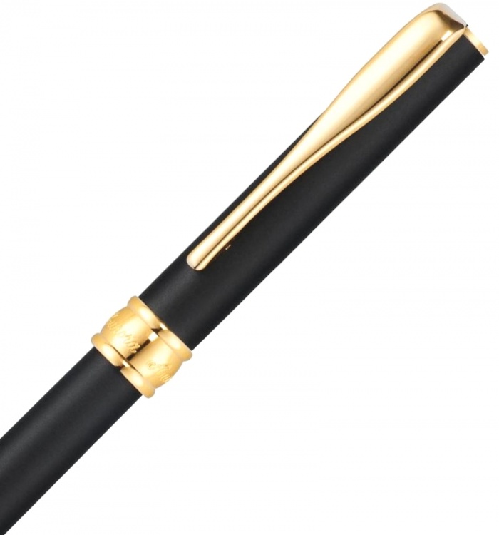 Ручка-роллер Aurora Magellano Black GT, в подарочной коробке